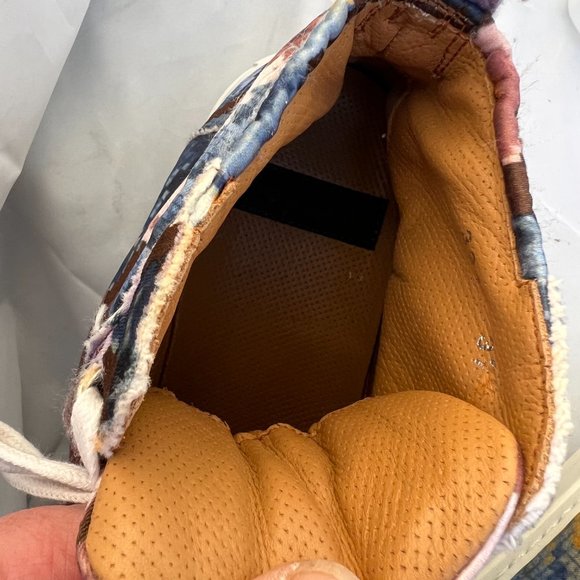 Raparo pixelated floral multicolor high tops, size EU W 37/6.5. Made in Italy. - Picture 8 of 9